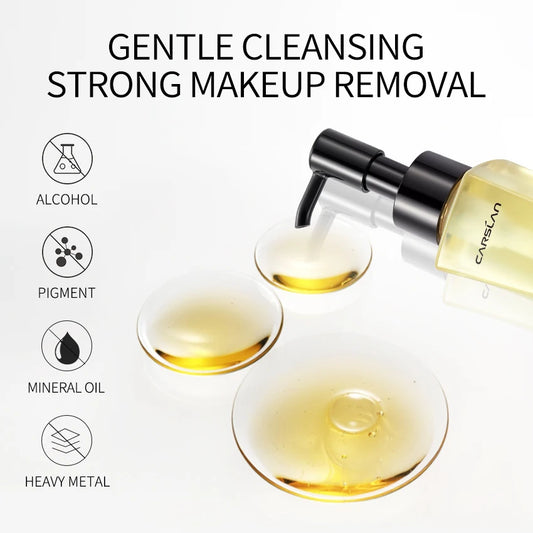 CARSLAN Purifying Cleansing Oil Gentle Makeup Remover for Face Eyes and Lips - Lylamor.com