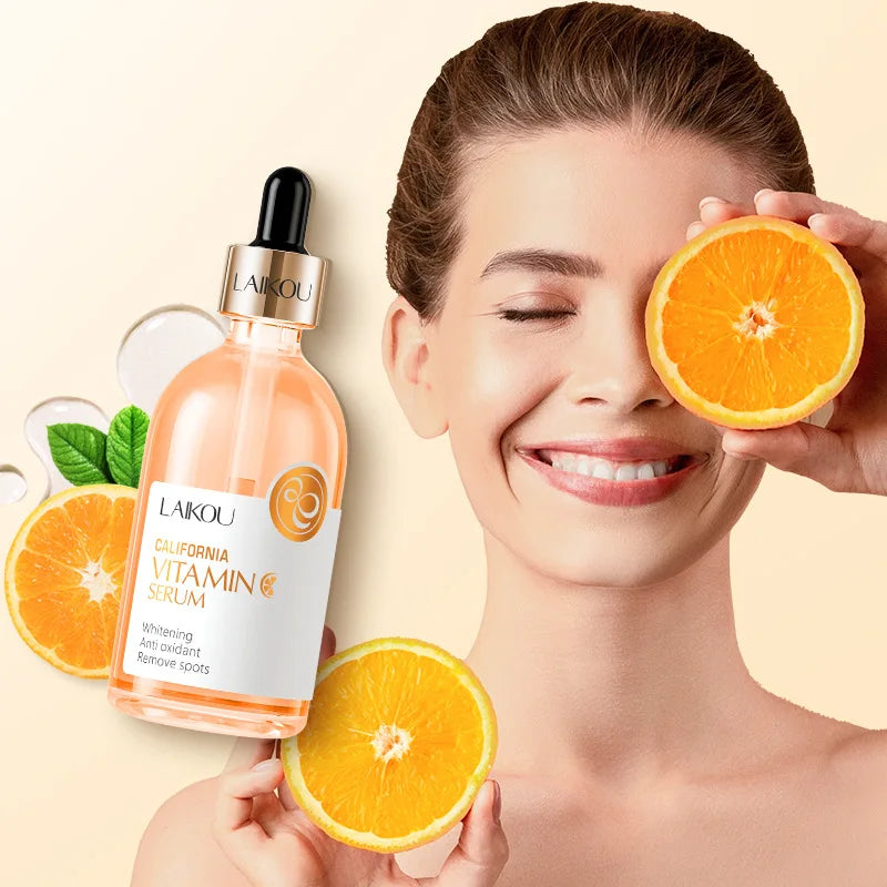 LAIKOU Sakura Vitamin C Facial Serum 100ml – Moisturizing, Firming & Brightening Essence for Women - Lylamor.com
