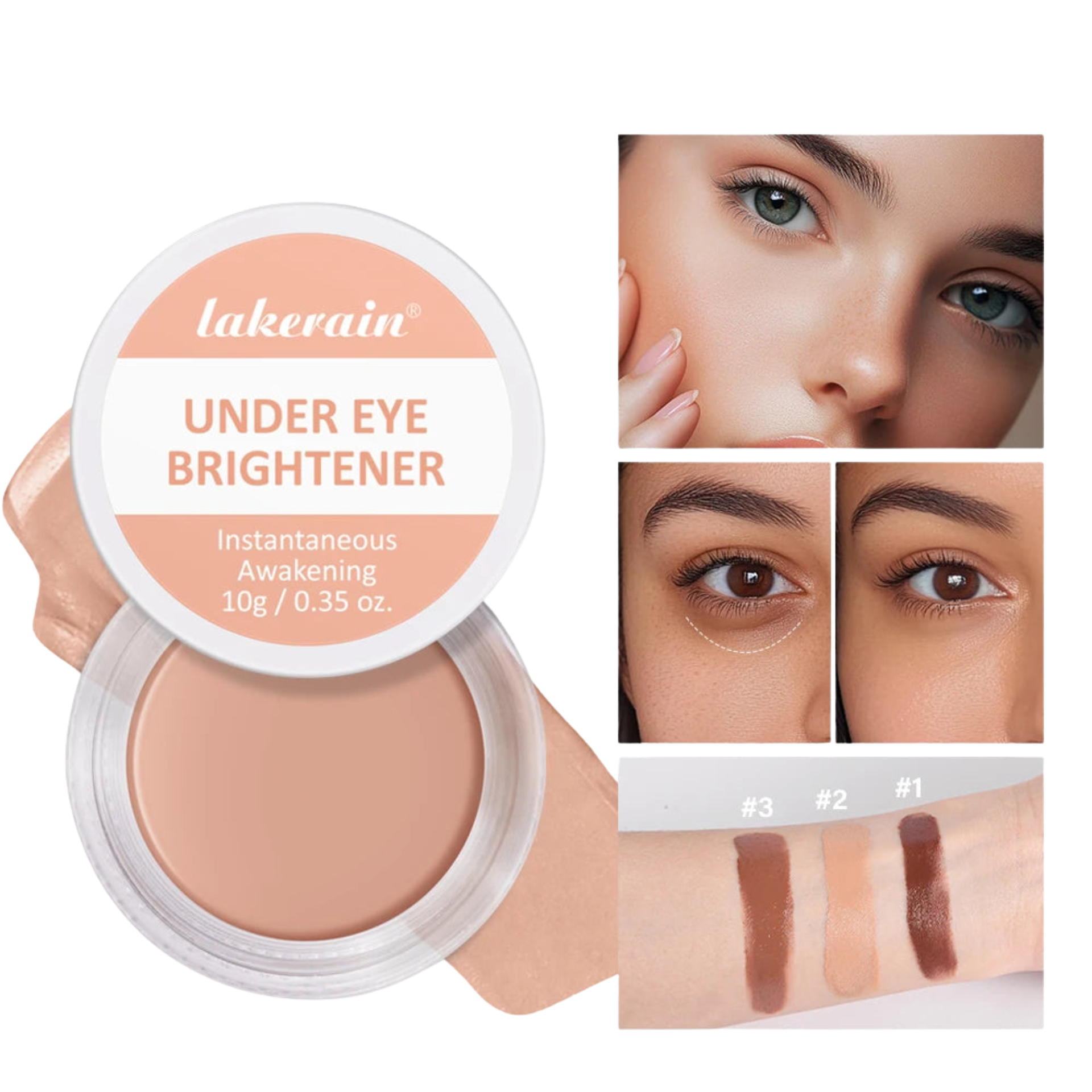 Eye Concealer And Brightening Cream Covers Dark Circles And Bags Under Eyes Brightens Nourishes Eyes Korean Girls Eye Cosmetics - Lylamor.com