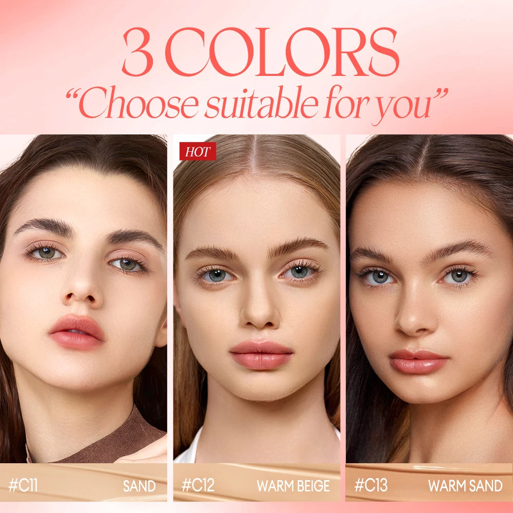 BANXEER Cream Natural Coverage Waterproof Matte Finish Compact - Lylamor.com