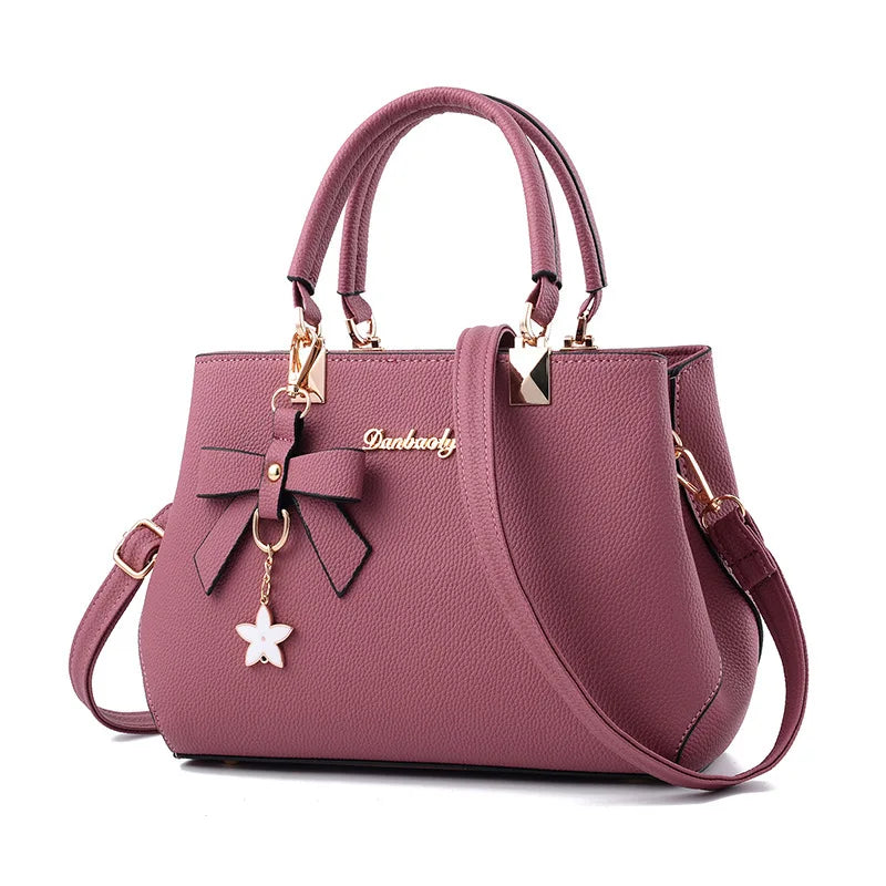 Yogodlns Floral Pendant Messenger Bag - Elegant Women's Tote & Crossbody Shoulder Purse