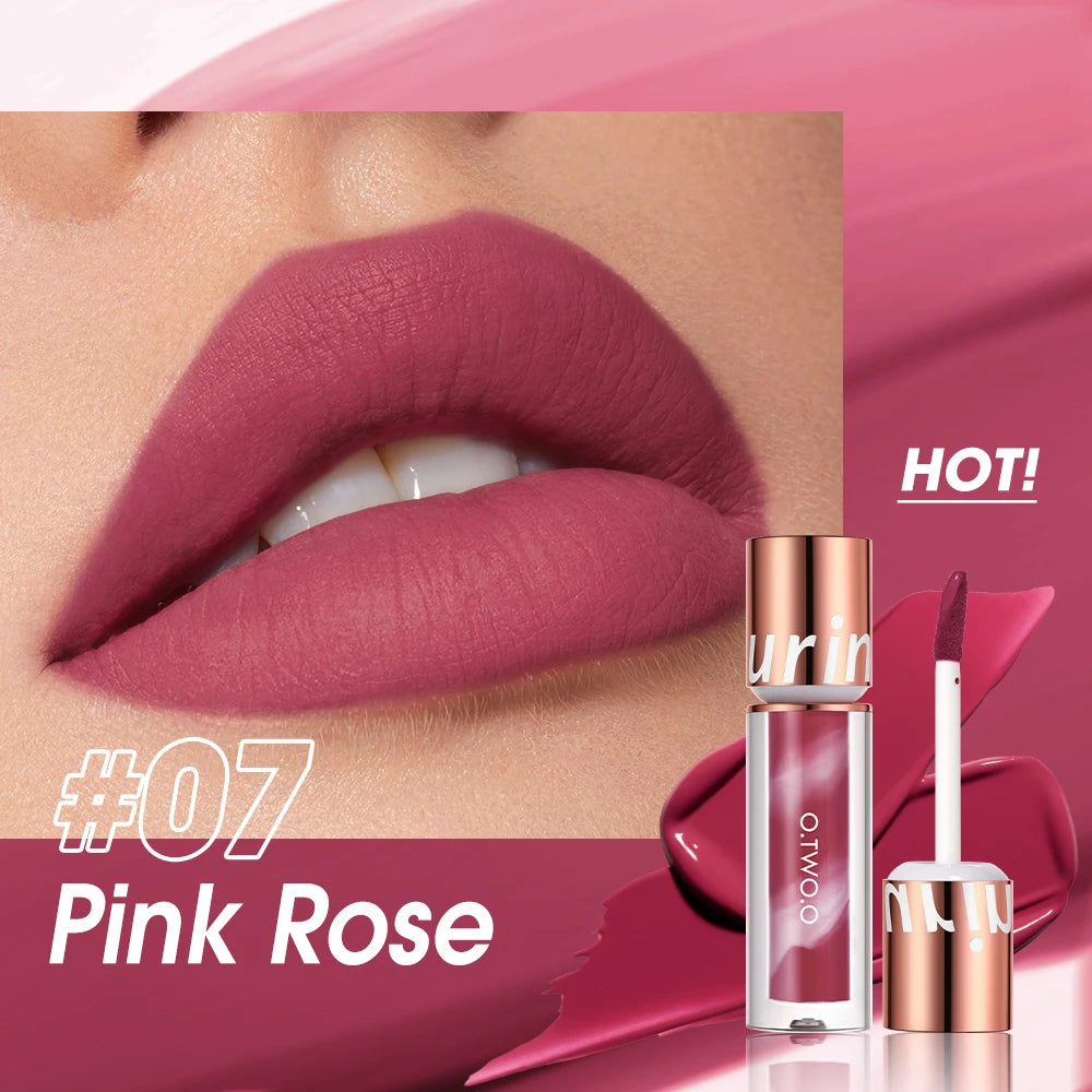 O.TWO.O Velvet Matte Liquid Lipstick – Waterproof Non-Stick Long Lasting Lip Tint - Lylamor.com