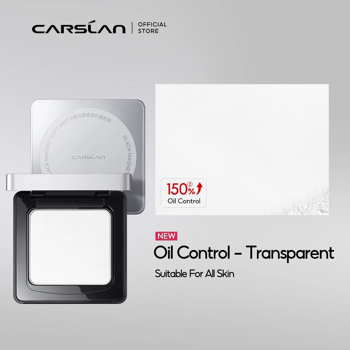 CARSLAN Stay Matte Pressed Powder – 24H Oil Control & Long-Lasting - Lylamor.com