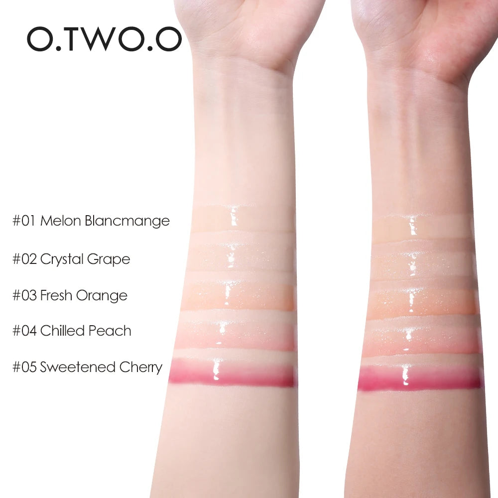 O.TWO.O Clear Crystal Lip Gloss – Moisturizing Lip Oil, Transparent Jelly Shine, Long Lasting - Lylamor.com
