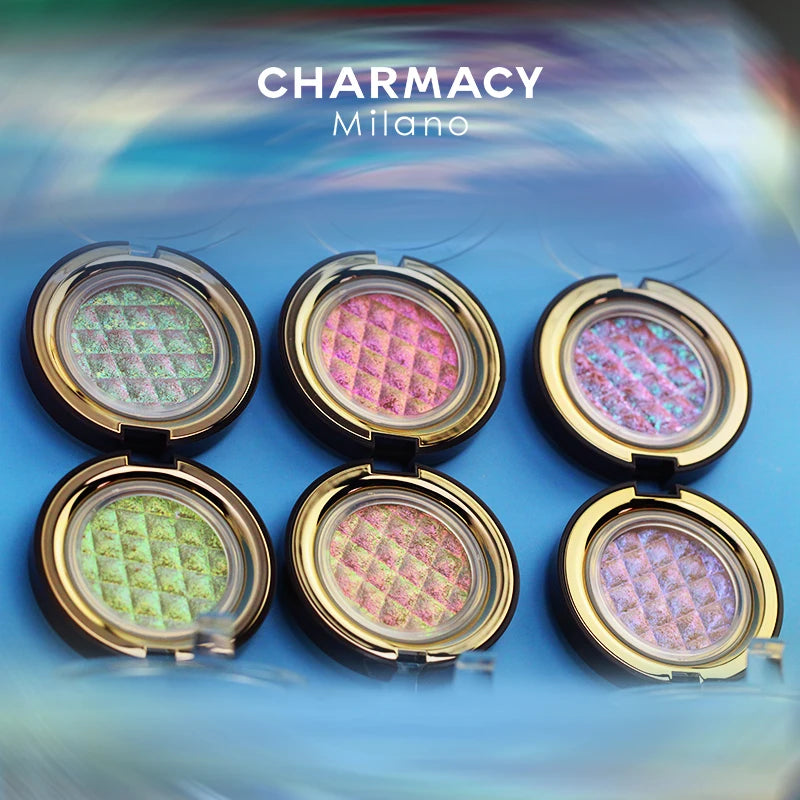 CHARMACY Luxury Duochrome Chameleon Eyeshadow – Long-lasting, Waterproof, Shiny Glitter Highlighter - Lylamor.com