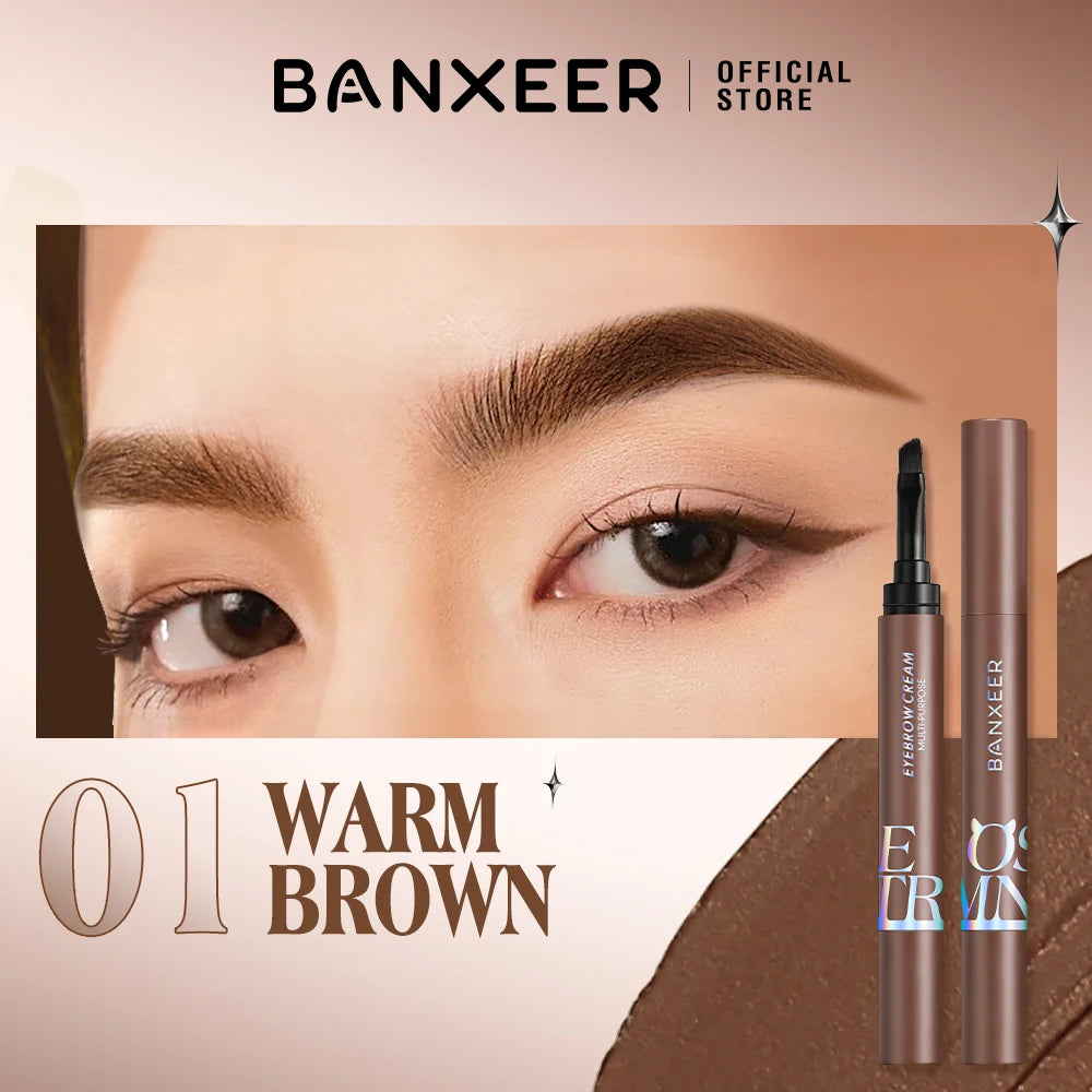 BANXEER Eyebrow Pomade – Waterproof Long Lasting Brow Gel with Brush - Lylamor.com