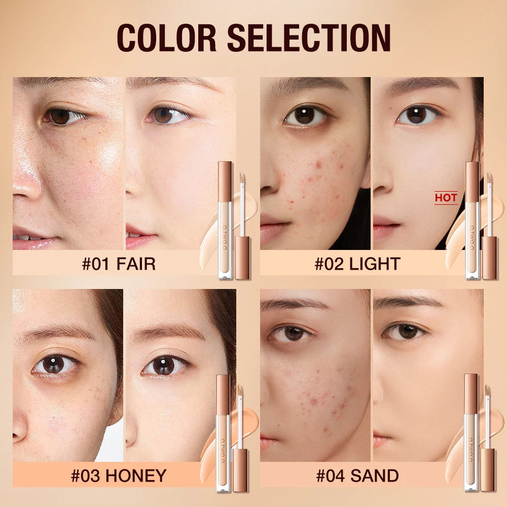 O.TWO.O Concealer Matte Lightweight Waterproof Full Coverage Makeup Base - Lylamor.com