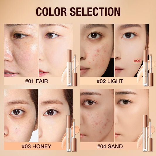 O.TWO.O Concealer Matte Lightweight Waterproof Full Coverage Makeup Base - Lylamor.com