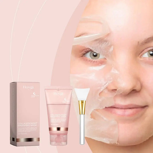 Korean Collagen Overnight Mask - Hydrating Peel-Off Facial Treatment (75ml)