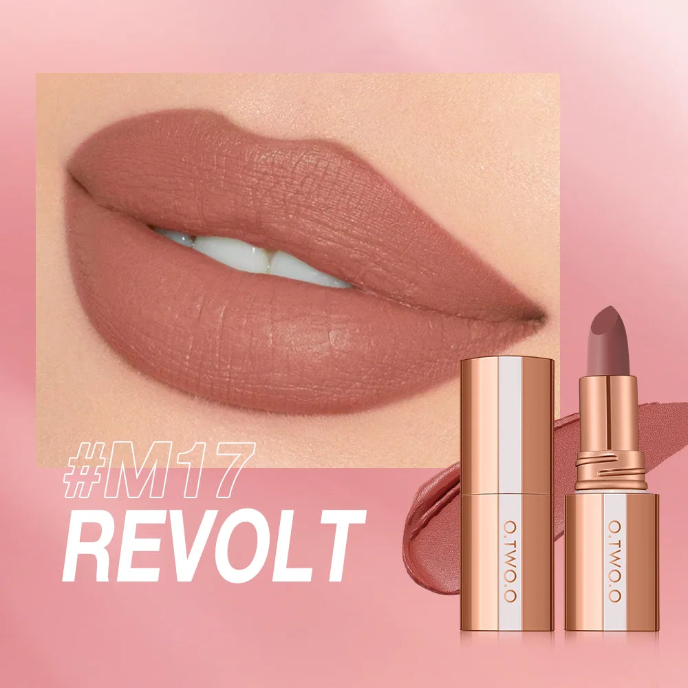 O.TWO.O Matte Lipstick Long Lasting Waterproof Smudge-Free Highly Pigmented - Lylamor.com