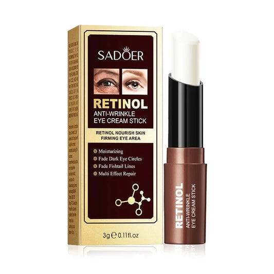 SADOER Retinol Eye Cream Stick | Anti-Dark Circles & Firming Under Eye Treatment | Moisturizing Eye Skincare - Lylamor.com
