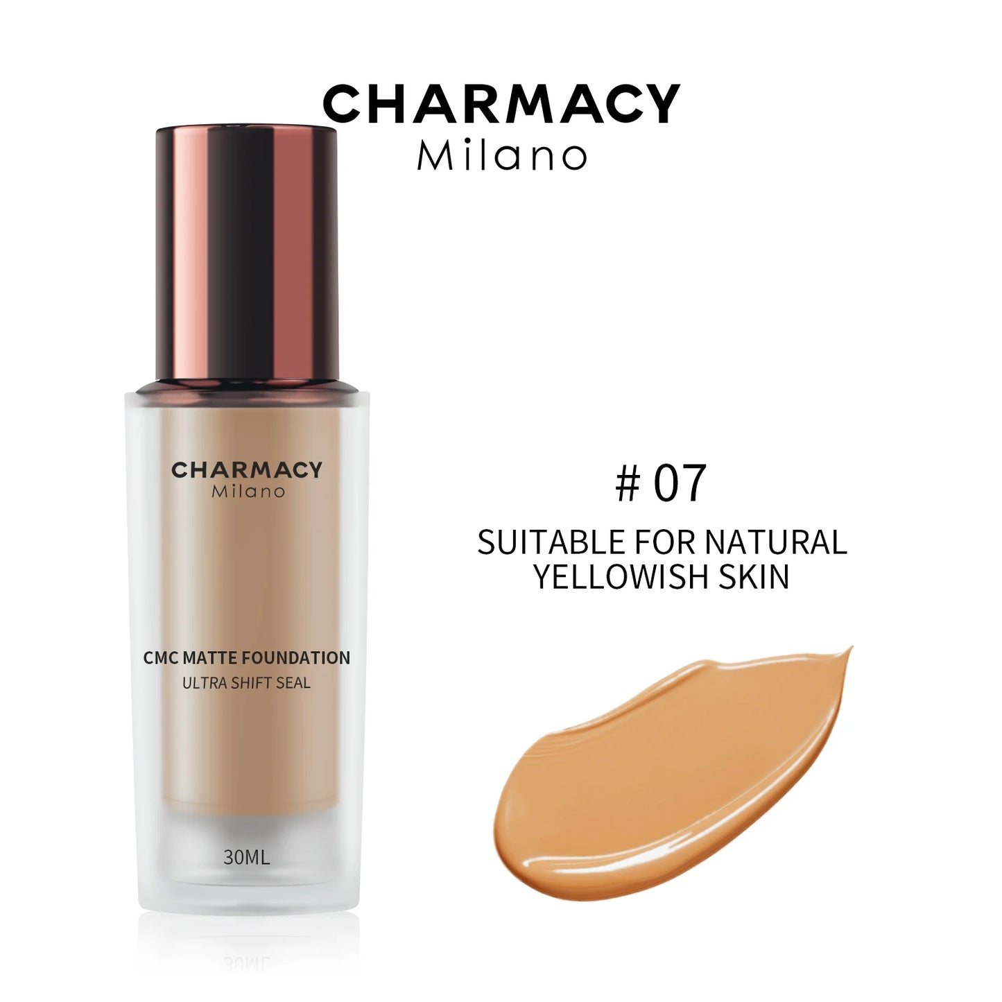 CHARMACY High Coverage Matte Foundation Cream – Professional Long Lasting Makeup Base - Lylamor.com