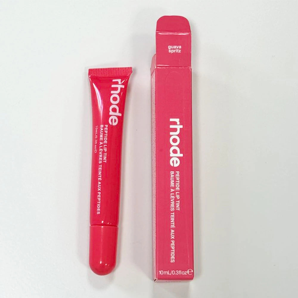 Rhode Makeup Lip Glosses Plump Moisturizing Lip Glaze Oil Long Lasting Nourishing Lipstick Care Ins Salty Tan Raspberry with Box