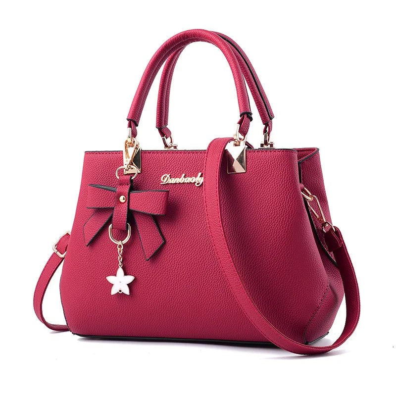 Yogodlns Floral Pendant Messenger Bag - Elegant Women's Tote & Crossbody Shoulder Purse