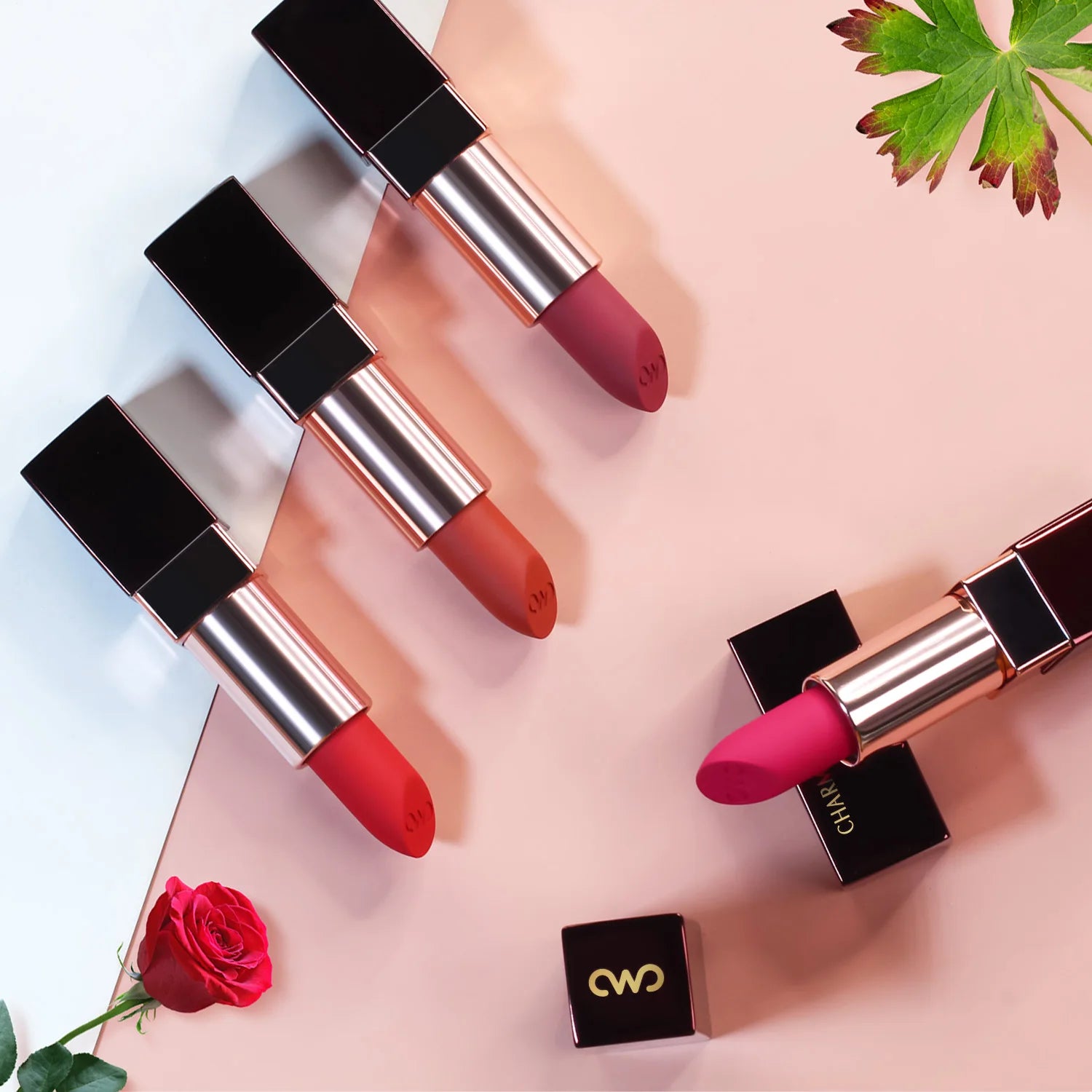 CHARMACY Matte Lipstick – Long-lasting, Waterproof, Velvet Finish, Non-stick Cup - Lylamor.com