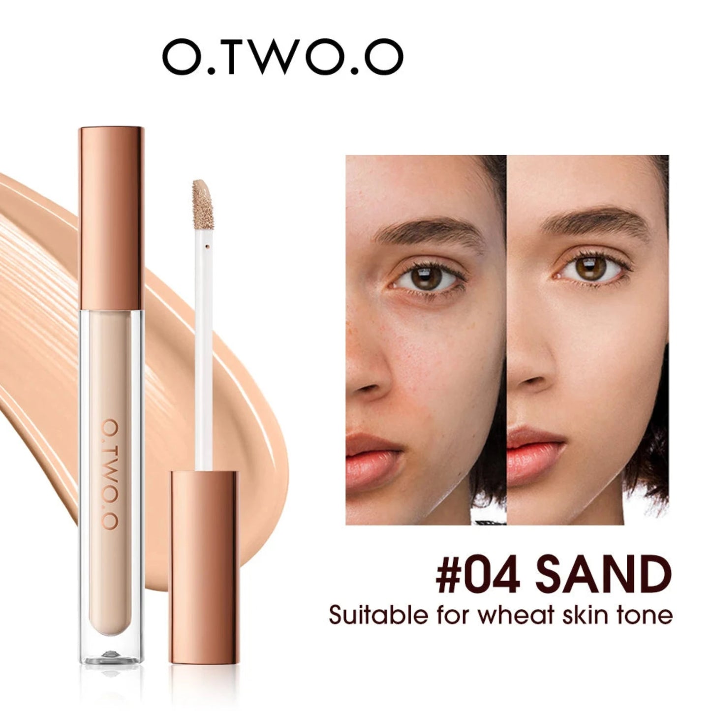 O.TWO.O Concealer Matte Lightweight Waterproof Full Coverage Makeup Base - Lylamor.com
