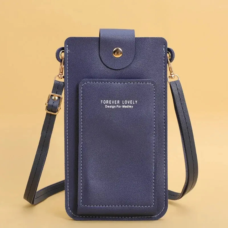 Soft Leather Crossbody Phone Bag – Stylish & Functional Wallet Purse for Women