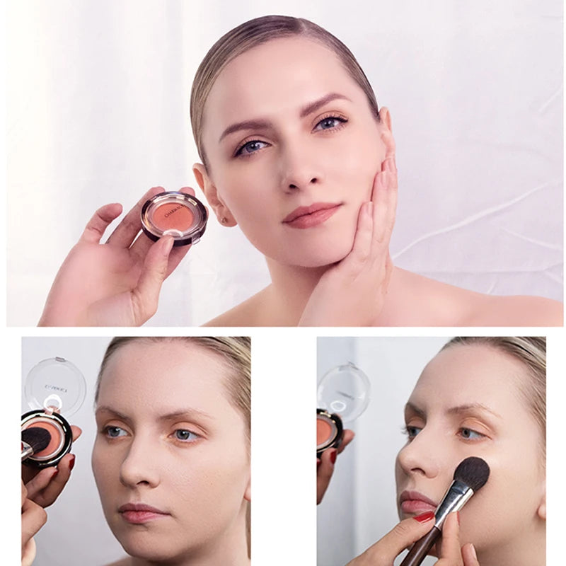 CHARMACY Peach Face Blusher Matte Soft Powder