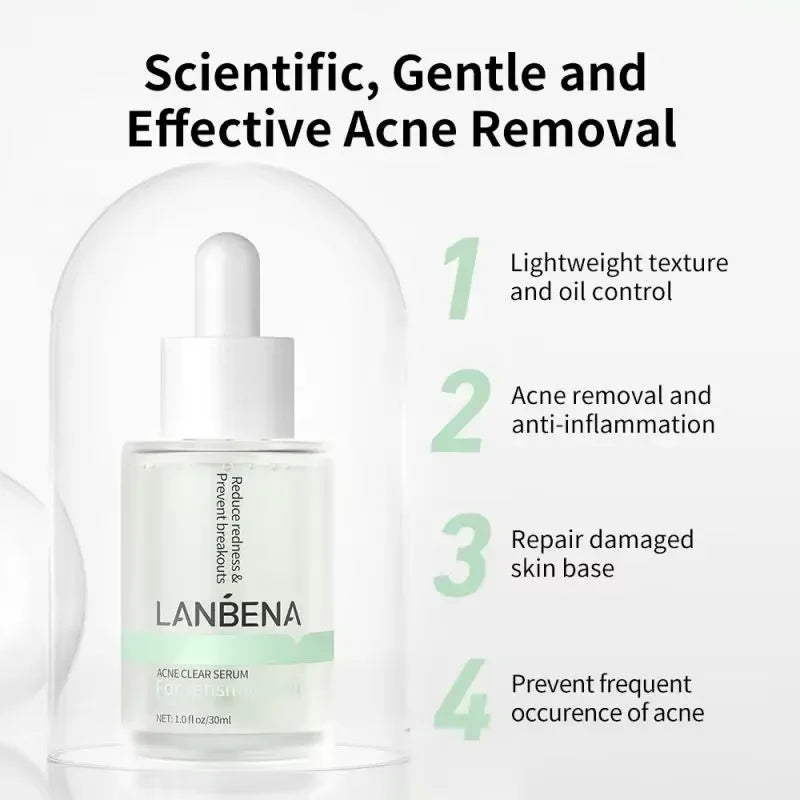 LANBENA Six Peptide Niacinamide Serum with Hyaluronic & Salicylic Acid – Anti-Acne Face Serum - Lylamor.com