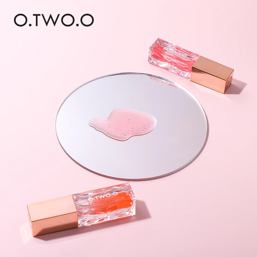 O.TWO.O Clear Crystal Lip Gloss – Moisturizing Lip Oil, Transparent Jelly Shine, Long Lasting - Lylamor.com