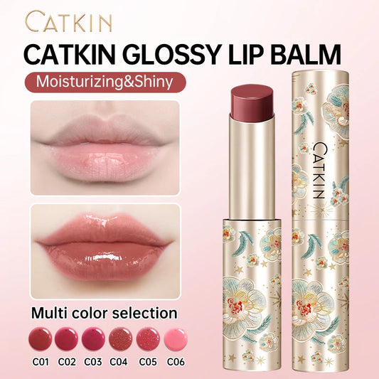 CATKIN Glossy Lip Balm – Hydrating, Nourishing, and Protective Lip Care in 6 Vibrant Shades - Lylamor.com