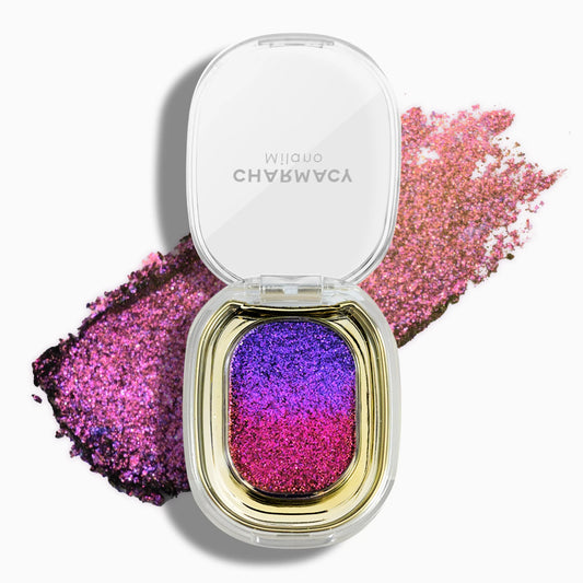 CHARMACY Multichrome Glitter Eyeshadow – High Pigment, Color Shifting Shimmer - Lylamor.com