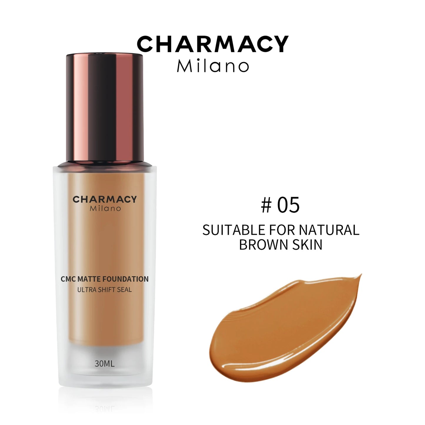 CHARMACY High Coverage Matte Foundation Cream – Professional Long Lasting Makeup Base - Lylamor.com