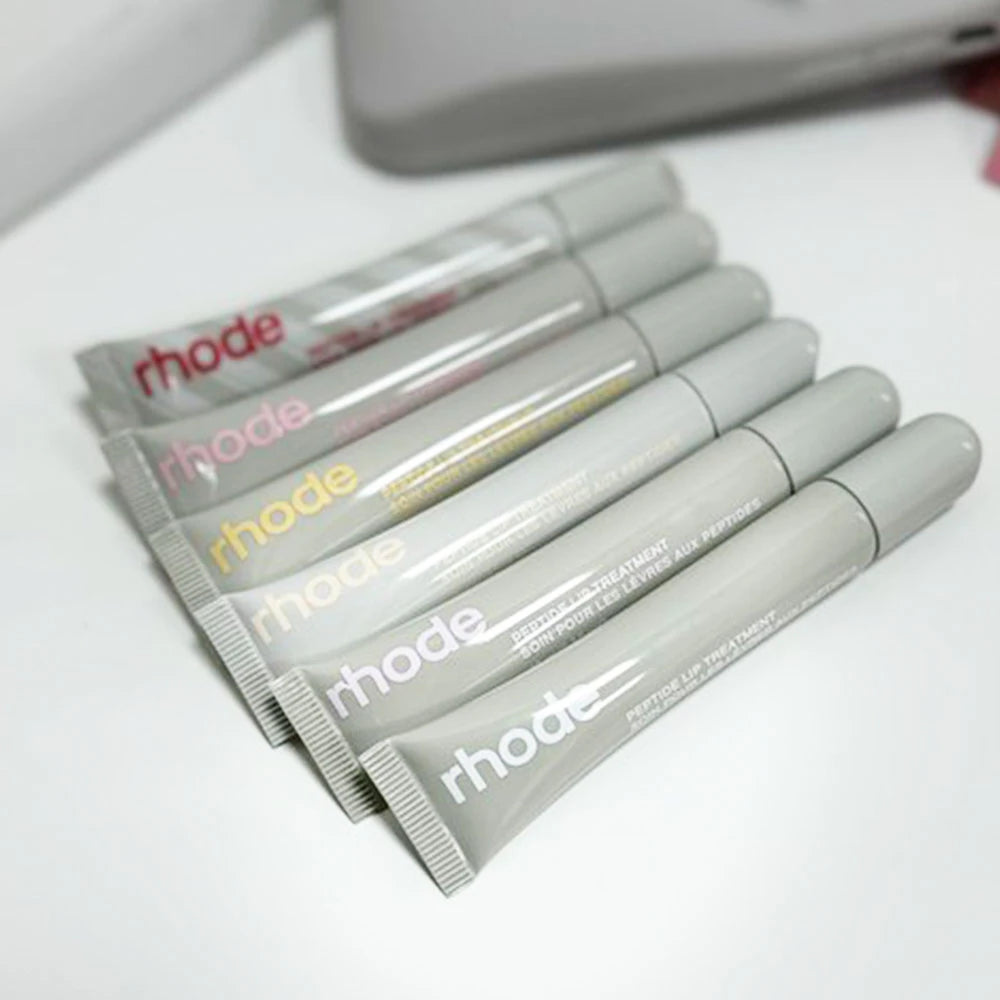 Rhode Makeup Lip Glosses Plump Moisturizing Lip Glaze Oil Long Lasting Nourishing Lipstick Care Ins Salty Tan Raspberry with Box