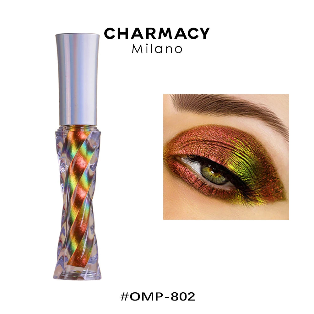 CHARMACY Glitter Liquid Eyeshadow – 40 Duochrome Colors, Long-lasting Shimmer & Metallic Finish - Lylamor.com