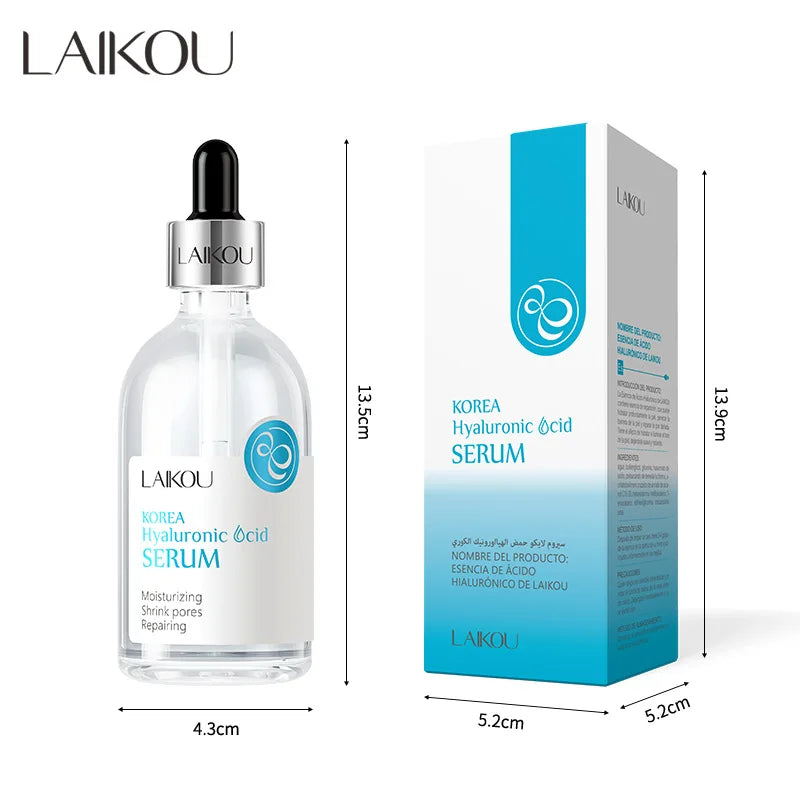 LAIKOU Swiss Anti-Aging Facial Serum 100ml – Sakura, Vitamin C, Niacinamide & Hyaluronic Acid Brightening Essence for Women - Lylamor.com