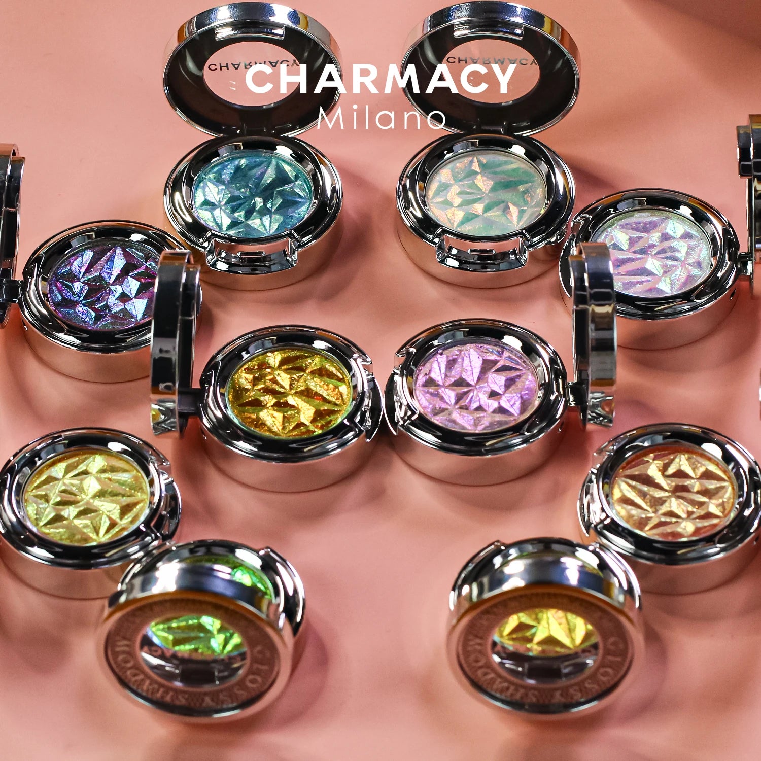 CHARMACY 10 Colors Multichrome Glitter Eyeshadow Powder – Long-Lasting Waterproof Holographic Eye enhancer for Women - Lylamor.com