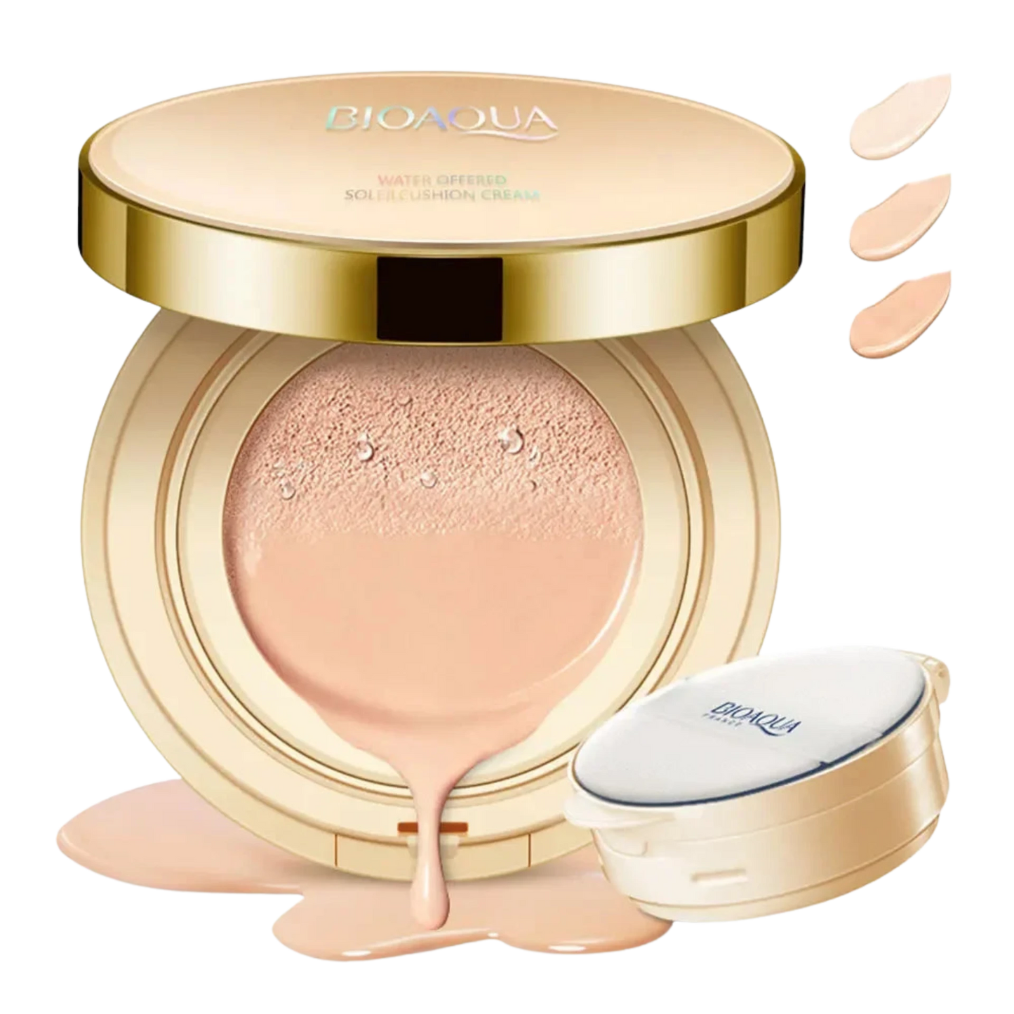 BIOAQUA Waterproof Matte Air Cushion BB & CC Cream – High Coverage, Oil Control, Poreless Foundation Base Makeup - Lylamor.com