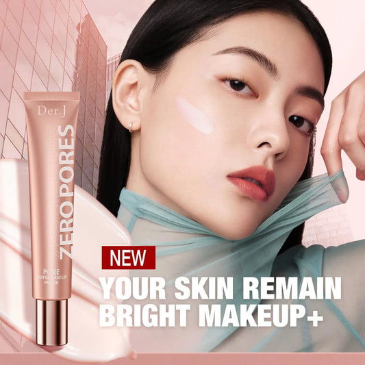 20ml Der.J Zero Pore Smooth Skin Face Base Makeup Primer Bright Oil-free Long-lasting UV Isolation Protection - Lylamor.com