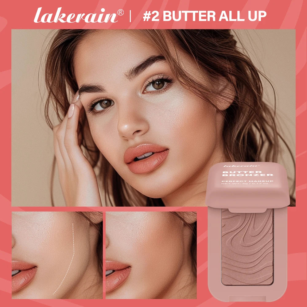 Lakerain Butter Bronzer Cream – Silky Shimmer, Long-Lasting & Waterproof