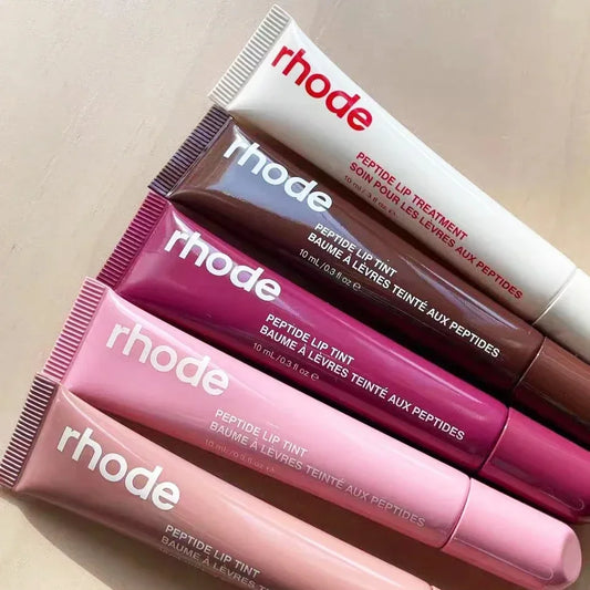 Rhode Makeup Lip Glosses Plump Moisturizing Lip Glaze Oil Long Lasting Nourishing Lipstick Care Ins Salty Tan Raspberry with Box