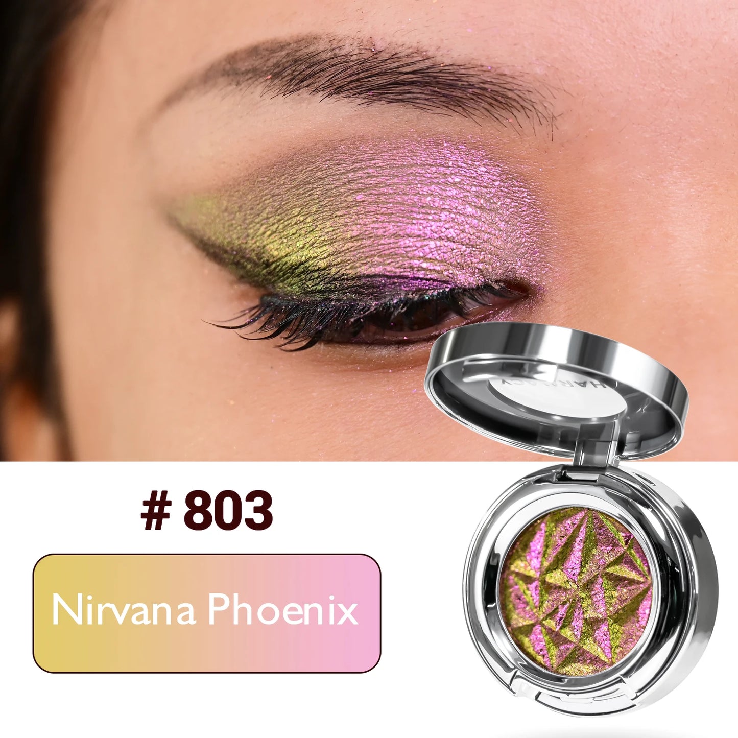 CHARMACY 10 Colors Multichrome Glitter Eyeshadow Powder – Long-Lasting Waterproof Holographic Eye enhancer for Women - Lylamor.com