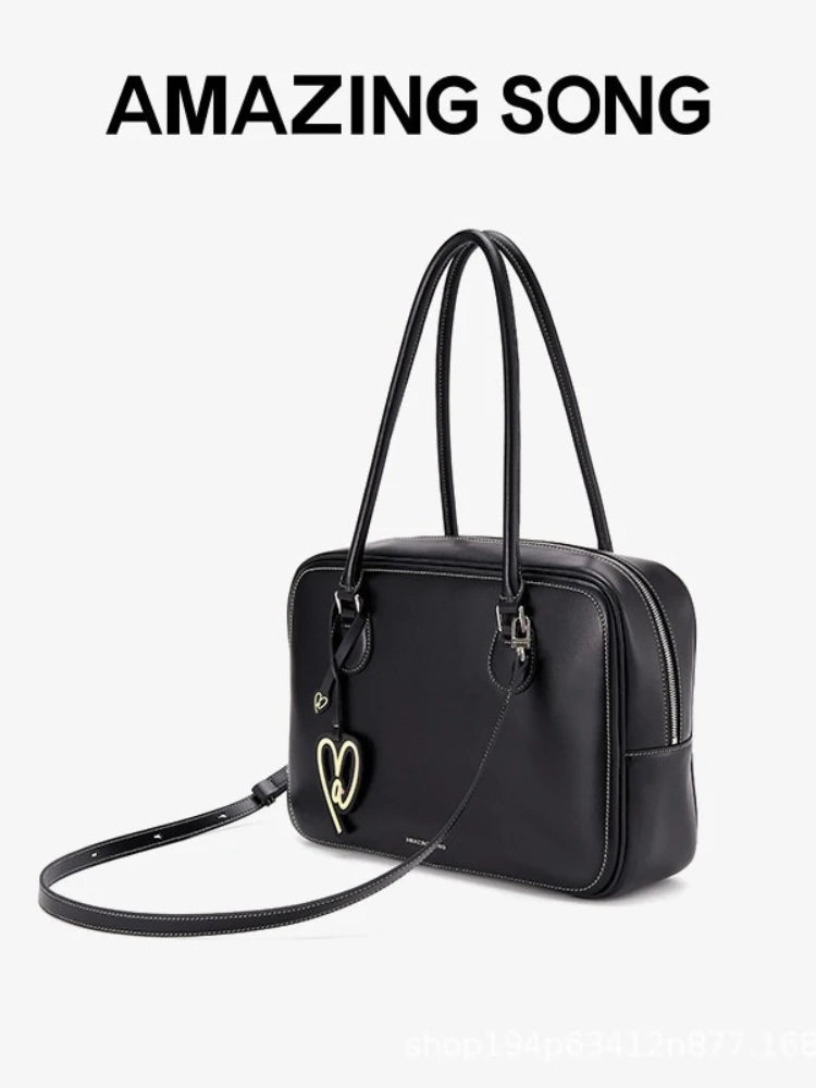 Amazing Song Large-Capacity PU Tote – Lightweight Crossbody & Handheld Bag - Lylamor.com