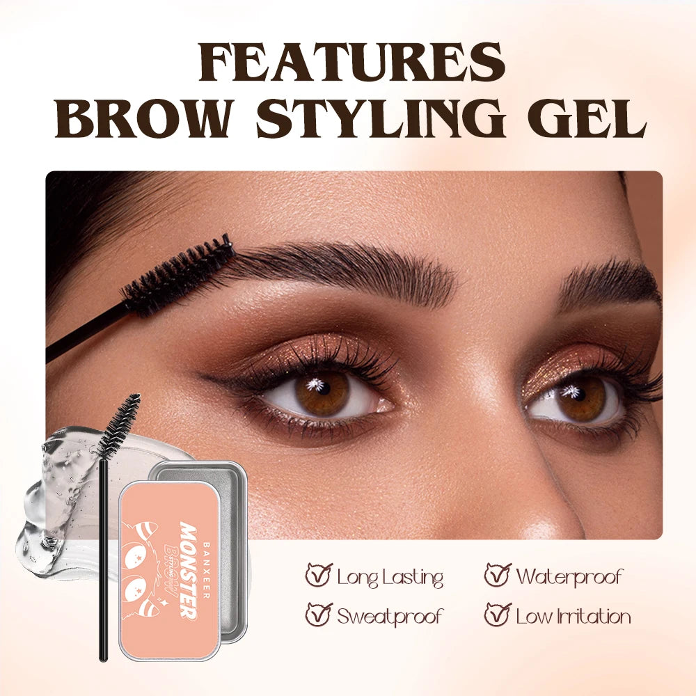 BANXEER Waterproof Eyebrow Pomade Gel Smudge-Proof Quick Drying Brow Styling - Lylamor.com