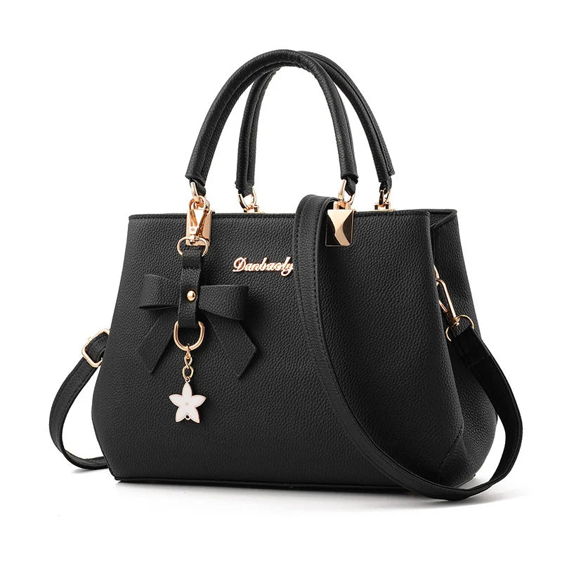 Yogodlns Floral Pendant Messenger Bag - Elegant Women's Tote & Crossbody Shoulder Purse