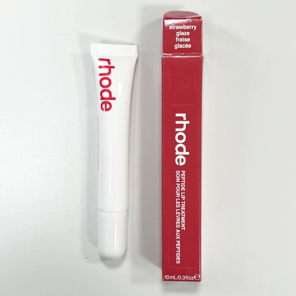 Rhode Makeup Lip Glosses Plump Moisturizing Lip Glaze Oil Long Lasting Nourishing Lipstick Care Ins Salty Tan Raspberry with Box