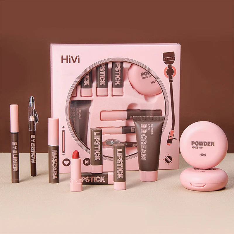 HiVi Makeup Gift Box - Limited Edition Lipstick & Powder Set