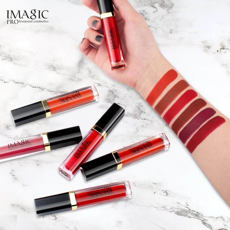 IMAGIC Matte Lip Gloss – Long Lasting Waterproof Liquid Lipstick 24H Wear - Lylamor.com