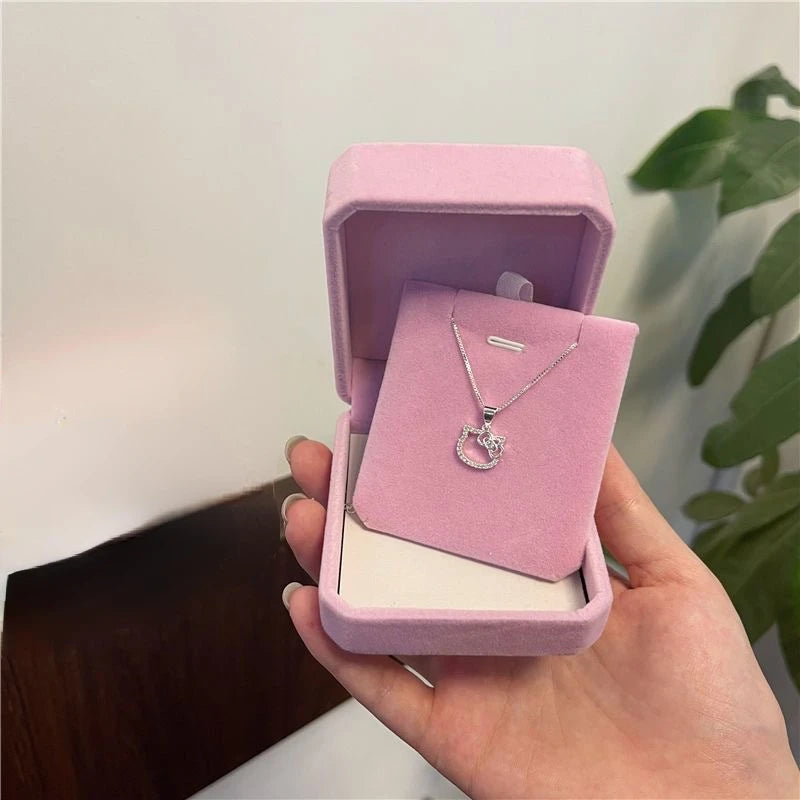 Hello Kitty Clavicle Necklace – Kawaii Sanrio Anime Jewelry Gift