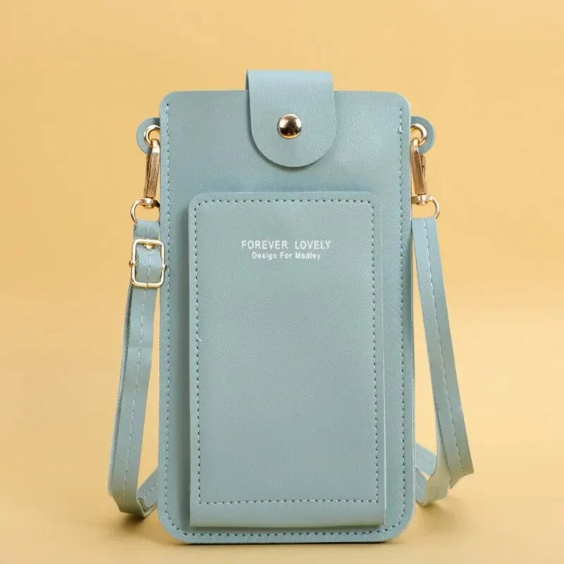 Soft Leather Crossbody Phone Bag – Stylish & Functional Wallet Purse for Women
