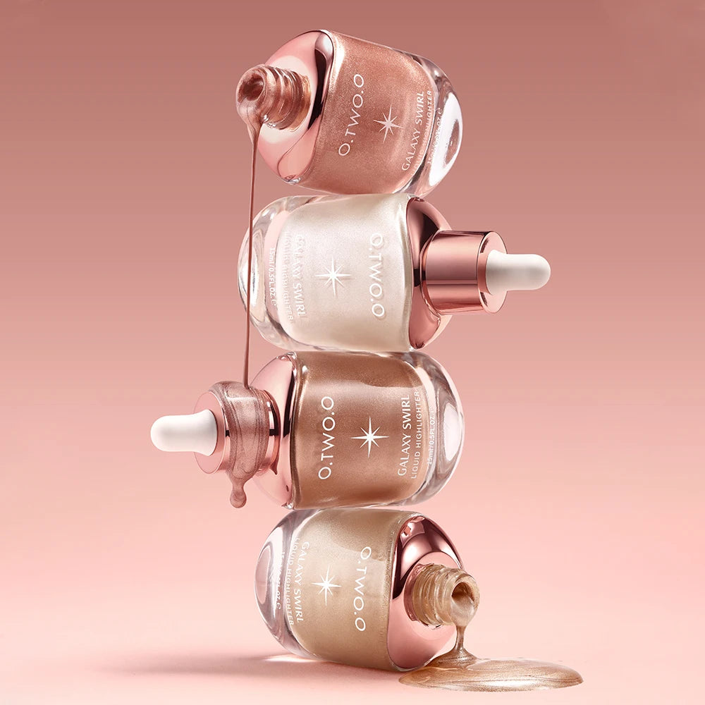 O.TWO.O Liquid Highlighter Shimmer Glitter Lightweight Long-Lasting Glow - Lylamor.com