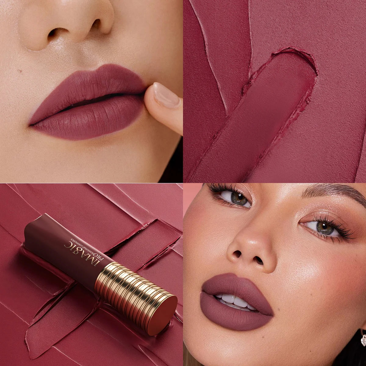 IMAGIC Matte Lipstick – Long Lasting, Waterproof, Smudge-Free, Highly Pigmented Lip Color - Lylamor.com