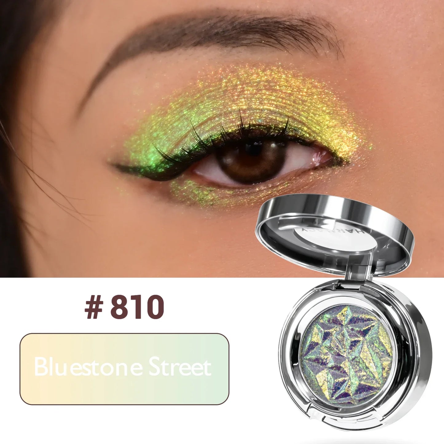 CHARMACY Duochrome Eyeshadow Palette – Long-lasting Glitter Multicolor Pigment Shadows - Lylamor.com
