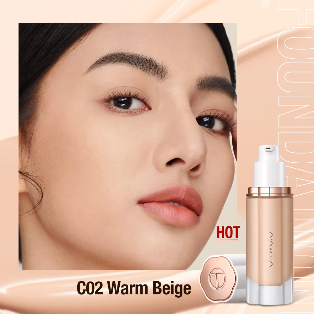 O.TWO.O Liquid Foundation Cream SPF30 High Coverage Waterproof Makeup Base - Lylamor.com