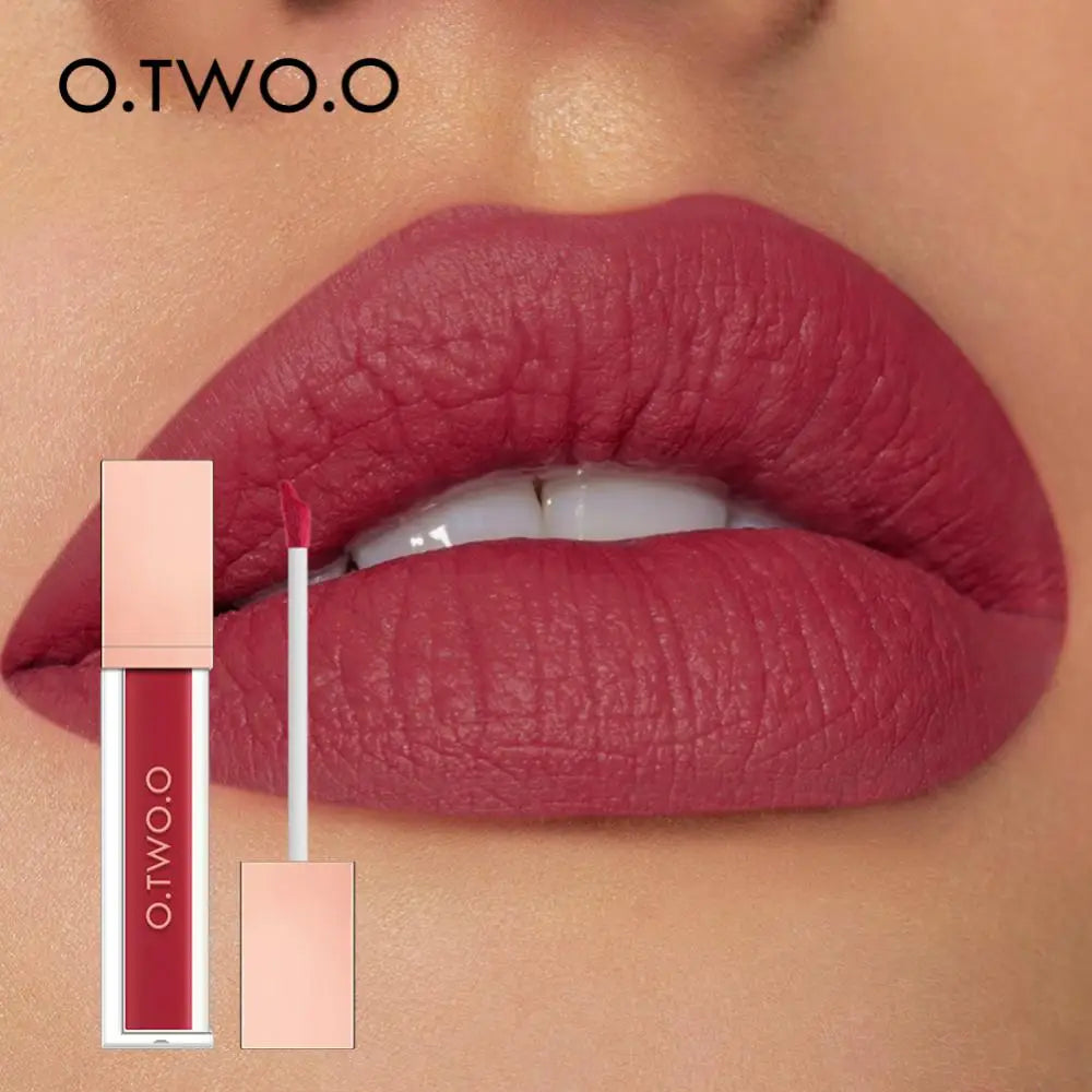O.TWO.O Velvet Matte Lip Glaze – Waterproof, Long Lasting, High Pigment Non-stick Liquid Lipstick - Lylamor.com