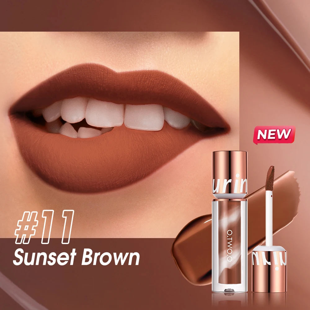 O.TWO.O Velvet Matte Liquid Lipstick – Waterproof Non-Stick Long Lasting Lip Tint - Lylamor.com
